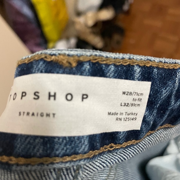 TOPSHOP Mom Jeans, Midwash - Picture 5 of 6